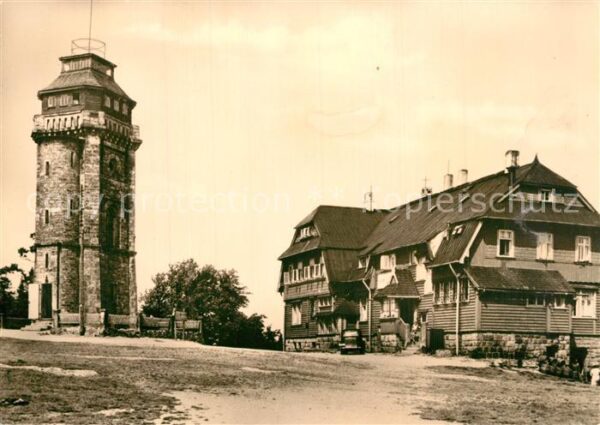 Auersberg Wildenthal Turm und Berghaus