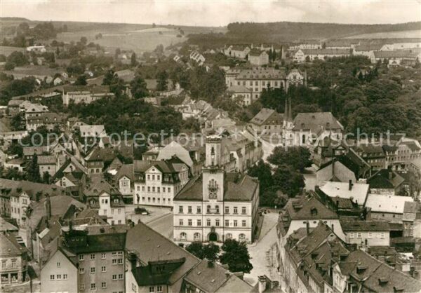 Schneeberg Erzgebirge Panorama Blick vom Turm der St. Wolfgan