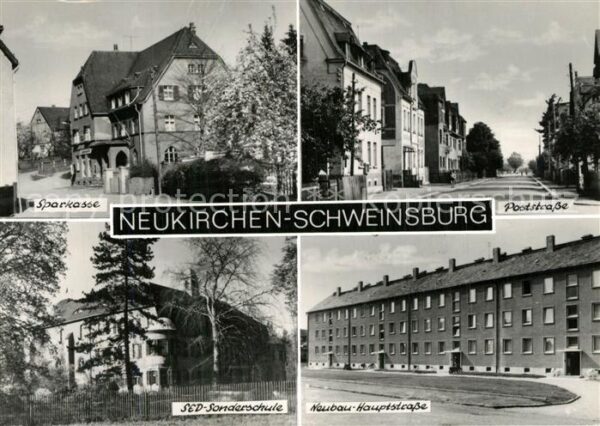 Neukirchen Schweinsburg Sparkasse Poststrasse Neubau Hauptstras