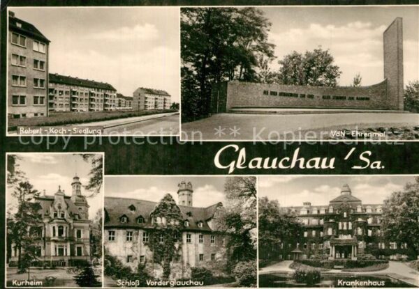 Glauchau Robert Koch Siedlung VdN Ehrenmal Krank