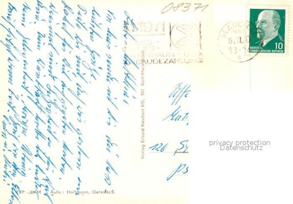 Glauchau Robert Koch Siedlung VdN Ehrenmal Krank – Bild 2