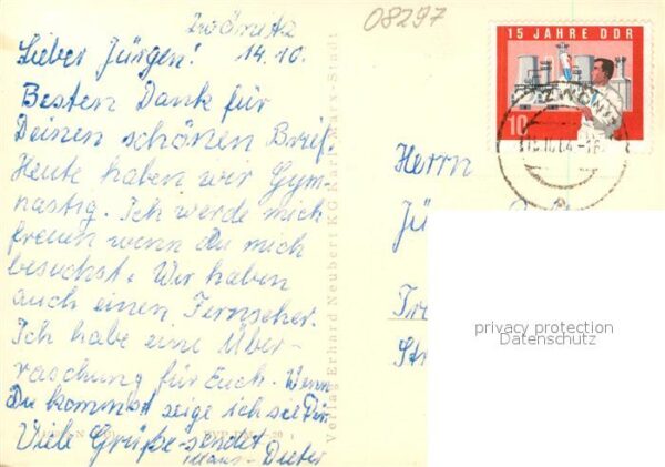 Zwoenitz Neumarkt Kirche Rathaus Markt Strasse d – Bild 2
