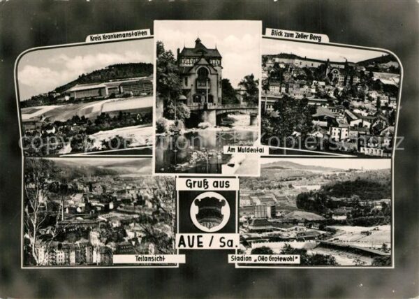 Aue Erzgebirge Panorama Krankenanstalten Muldental Bli