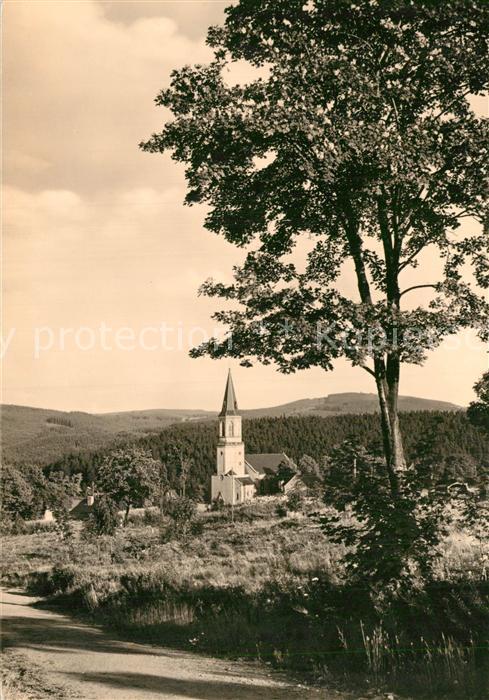 Johanngeorgenstadt Blick zur Stadtkirche im Hintergrund de