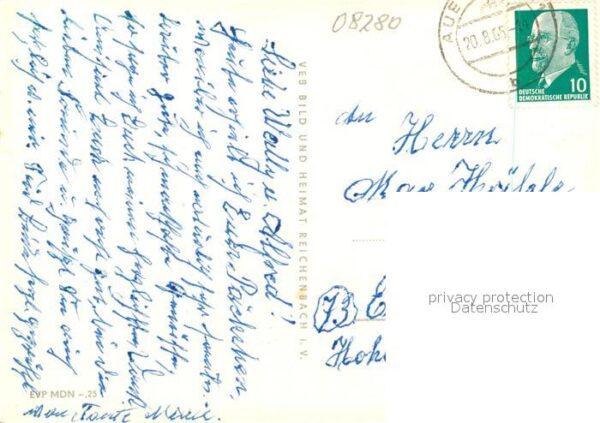Aue Erzgebirge Kulturhaus Ernst Thälmann Karl Marx Pla – Bild 2