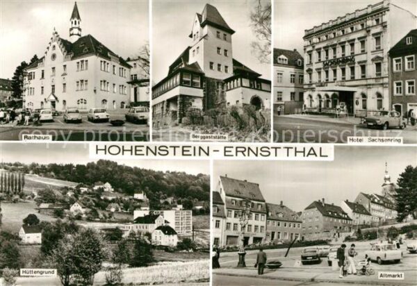 Hohenstein-Ernstthal Rathaus Berggaststätte Hotel Sachsenrin