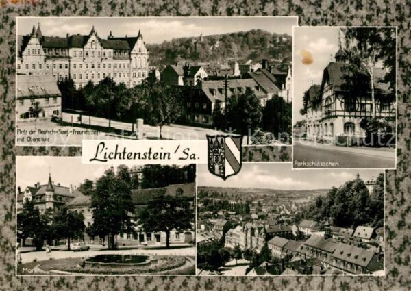 Lichtenstein Sachsen Platz der DSF Oberschule Parkschlössche