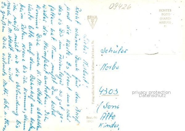 Annaberg-Buchholz Erzgebirge Teilansichten Handabzug – Bild 2