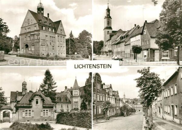 Lichtenstein Hohenstein-Ernstthal Rathaus Poststrasse Seminargässchen Aug