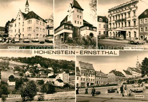 Hohenstein-Ernstthal Rathaus Berggaststätte Hotel Sachsenrin