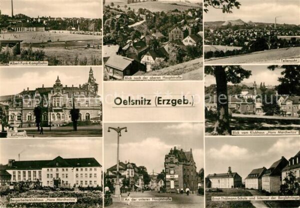 Oelsnitz Erzgebirge Albert Funk Kampfbahn Rathaus Klubhaus