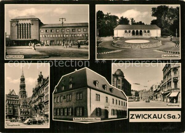 Zwickau Sachsen Hauptbahnhof Freilichtbühne Postenweg R