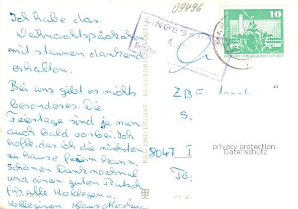Marienberg Erzgebirge Zschopauer Tor Stadtbild mit Kirche Rat – Bild 2