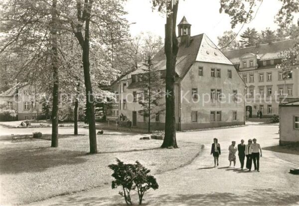 Warmbad Wolkenstein Bergarbeiter Sanatorium Kurpark mit Bad
