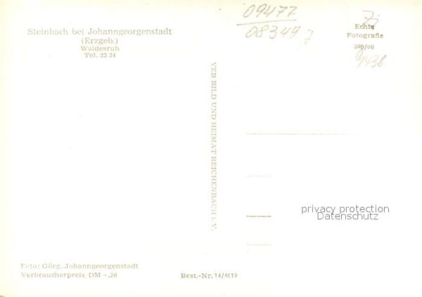 Steinbach Johanngeorgenstadt Gasthof Waldesruh – Bild 2
