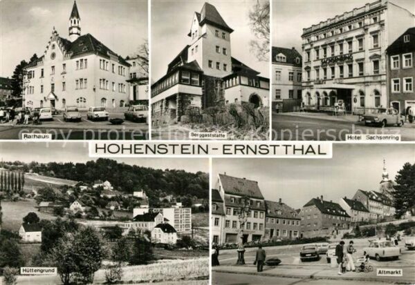 Hohenstein-Ernstthal Rathaus Berggaststätte Hotel Sachsenrin