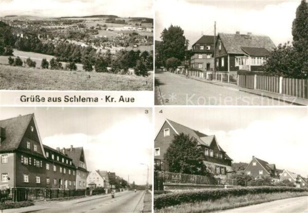 Bad Schlema Panorama Parkstrasse Auer Strasse Siedl