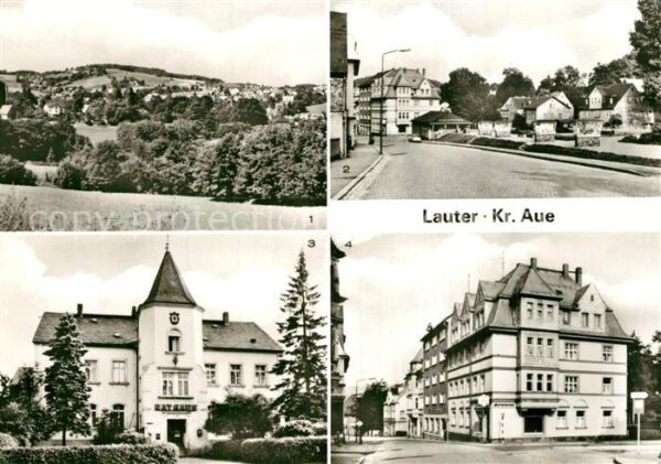 Lauter Schwarzenberg Erzgebirge Übersicht Markt Rathaus
