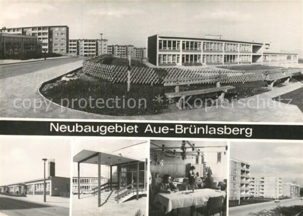 Aue Erzgebirge Neubaugebiet Brünlasberg Plattenbauten