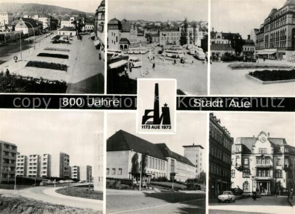 Aue Sachsen 800 Jahre Jubiläum Karl Marx Platz Neub