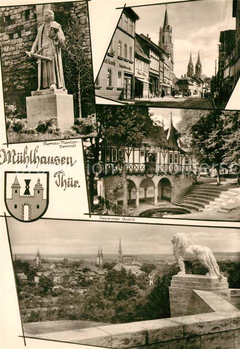 Muehlhausen Thueringen Thomas Müntzer Denkmal Statue Innenstad