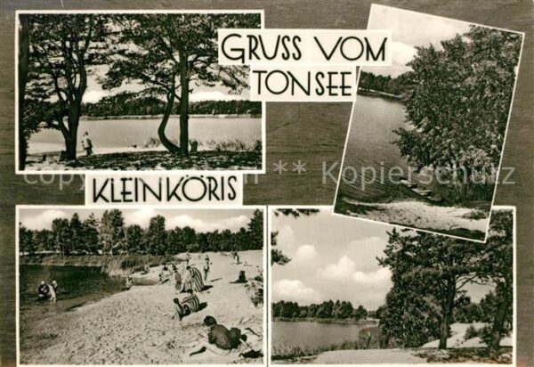 Kleinkoeris Partien am Tonsee Badestrand Handabzug