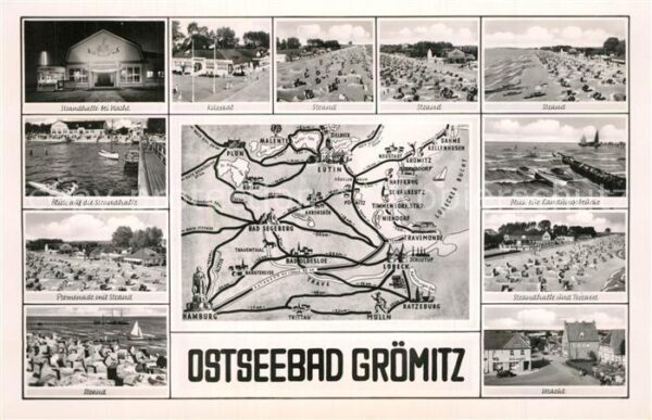 Groemitz Ostseebad Strandhalle Kursaal Strandpartien Prome