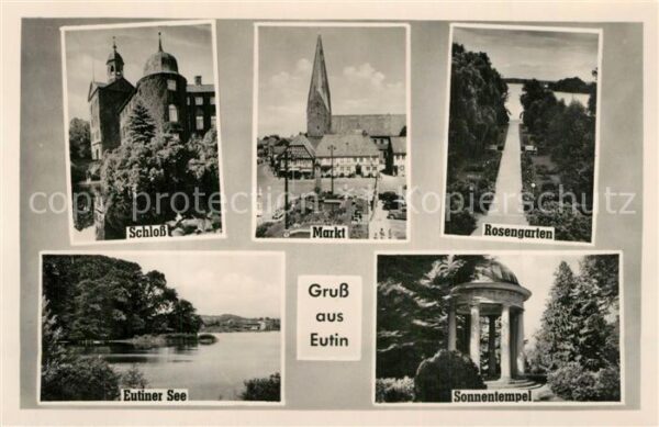 Eutin Schloss Markt Rosengarten Eutiner See S