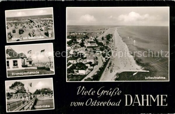 Dahme Ostseebad Holstein Fliegeraufnahme Strand Seebrücke Promen