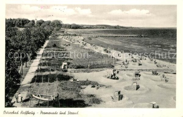 Haffkrug Ostseebad Promenade und Strand