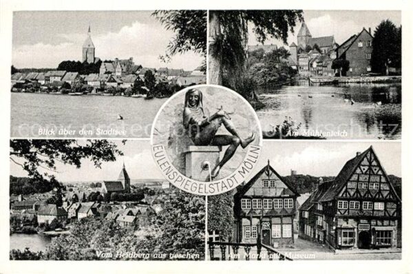 Moelln Lauenburg Stadtsee Am Mühlenteich Blick vom Heidb