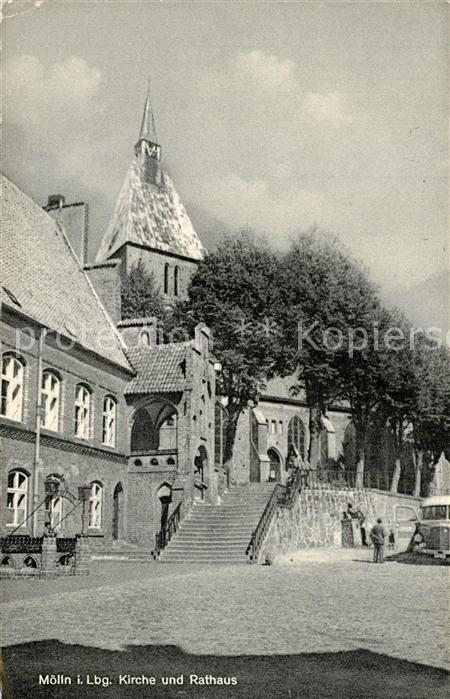 Moelln Lauenburg Kirche und Rathaus