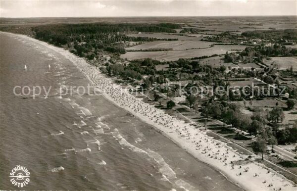 Scharbeutz Ostseebad Fliegeraufnahme mit Strand
