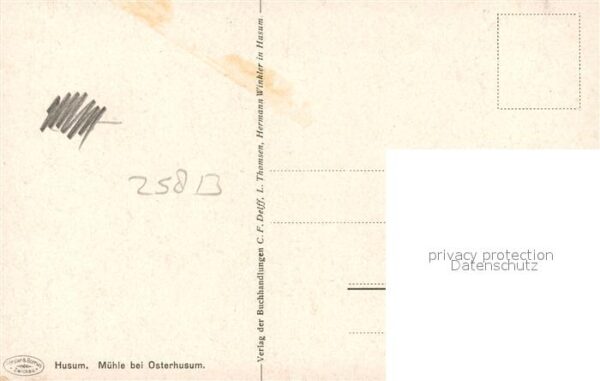 Husum Nordfriesland M?hle bei Osterhusum K?nstlerkarte – Bild 2
