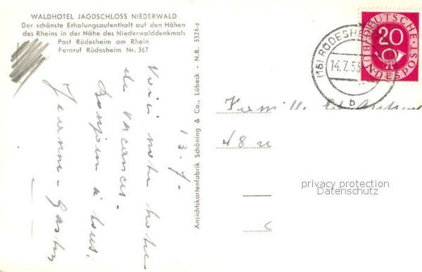 R?desheim Rhein Waldhotel Jagdschloss Niederwald – Bild 2