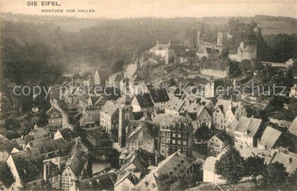 Montjoie Monschau Blick vom Haller