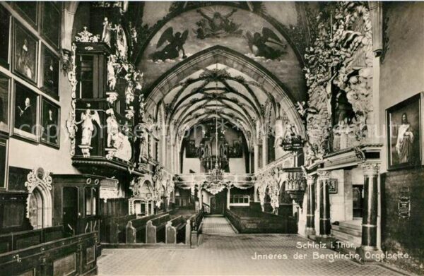 Schleiz Inneres der Bergkirche Ogelseite