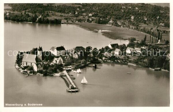 Wasserburg Bodensee Fliegeraufnahme