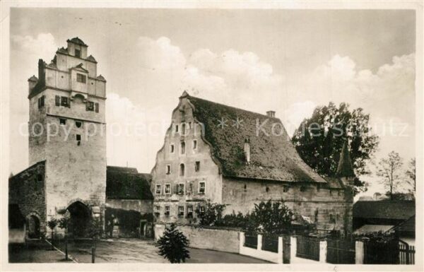 Dinkelsbuehl N?rdlinger Tor mit Stadtm?hle