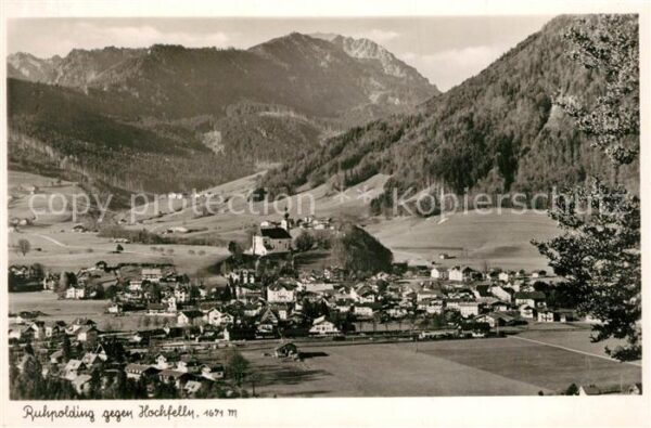 Ruhpolding Fliegeraufnahme gegen Hochfelln