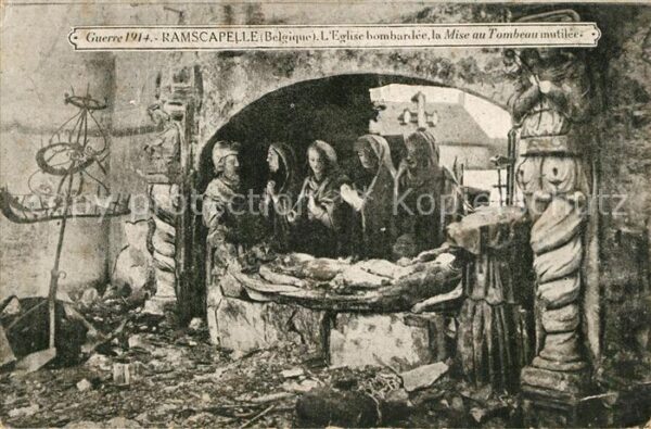 Ramscapelle Guerre 1914 Eglise