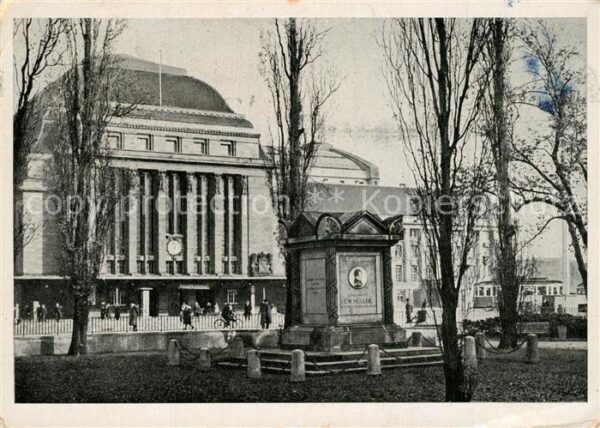 Leipzig M?llerdenkmal Hauptbahnhofsvorplatz
