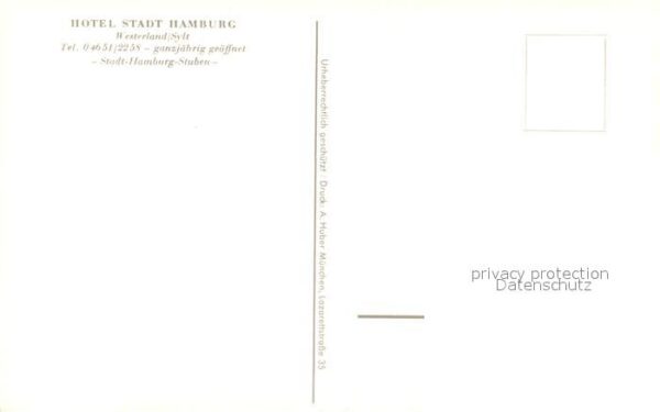 Westerland Sylt Hotel Stadt Hamburg Restaurant – Bild 2