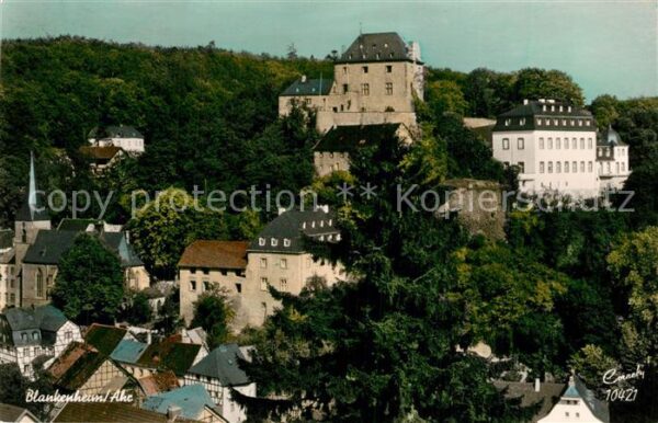 Blankenheim Ahr Ansicht Luftkurort mit Burg Cornely Kar