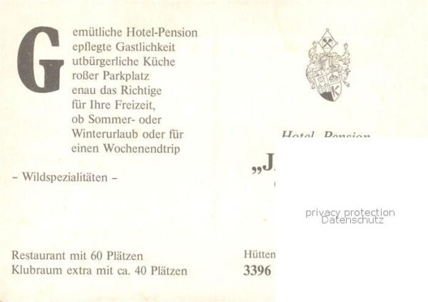 Altenau Harz Hotel Pension Jägerhof – Bild 2