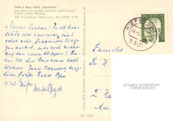 Riefensbeek-Kamschlacken Hotel und Bergcafe Sonneneck Sösetalspe – Bild 2
