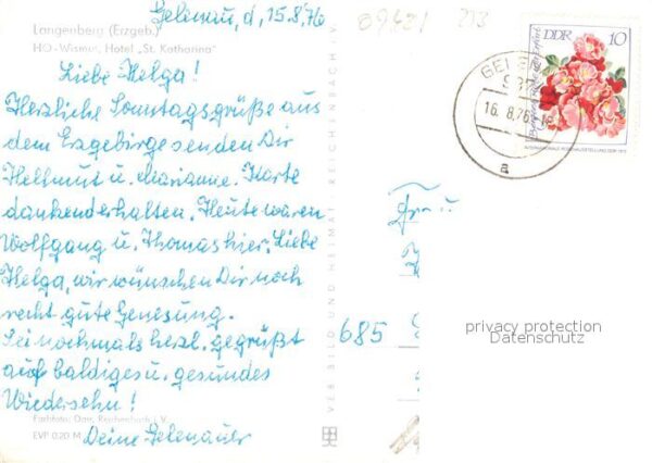 Langenberg Erzgebirge HO Wismut Hotel Sankt Katharina – Bild 2