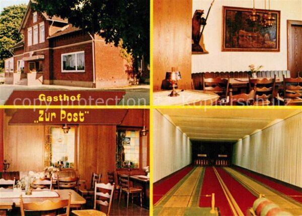 Dorfmark Gasthof Zur Post Kegelbahn Lüneburger H
