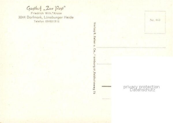 Dorfmark Gasthof Zur Post Kegelbahn Lüneburger H – Bild 2
