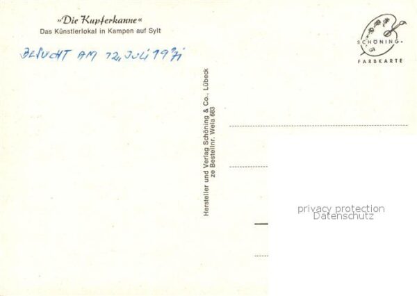 Kampen Sylt Künstlerlokal Die Kupferkanne – Bild 2